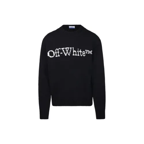 Off Белый Черный Мужские Свитера