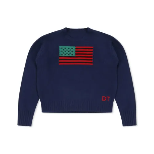 Denim Tears Синий Унисекс Свитеры