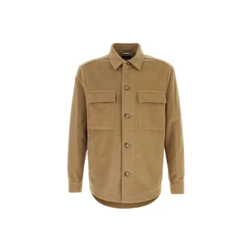 Hugo Boss Бежевые Мужские Рубашки