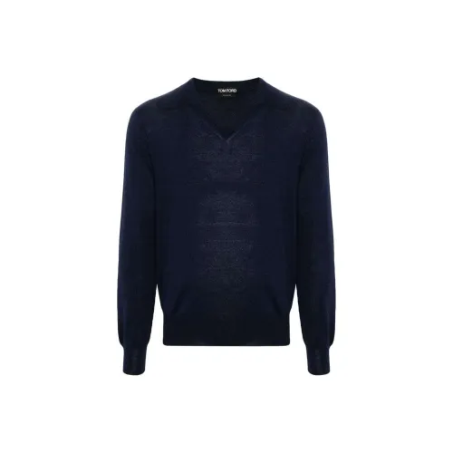 TOM FORD SS24 Свитер Мужской Морской Синий