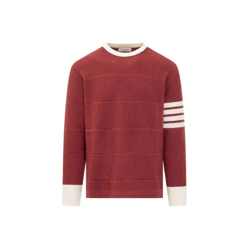 THOM BROWNE Red Men's Sweaters THOM BROWNE Красный Мужские Свитера