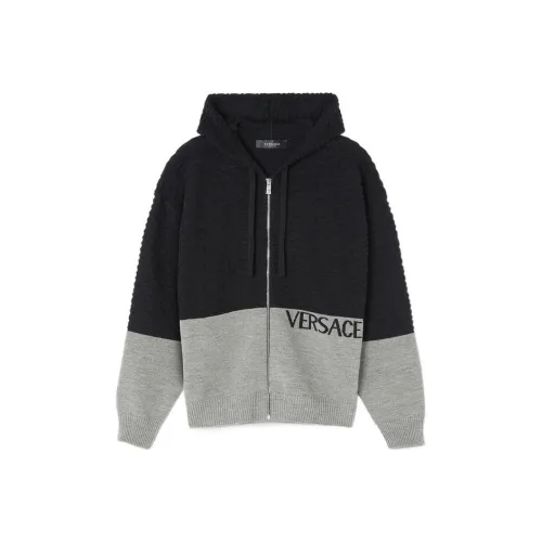 VERSACE Черный Серый Цвет Мужские Свитера