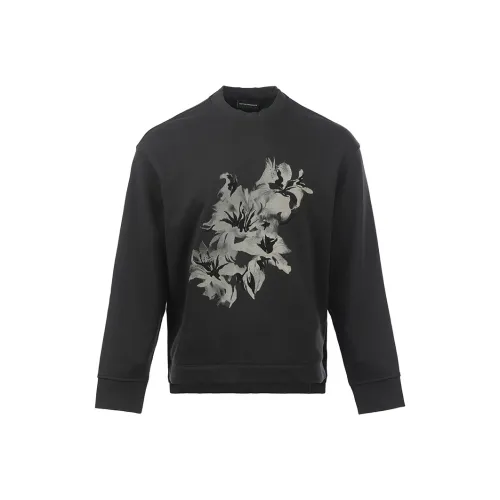 EMPORIO ARMANI SS25 Толстовка Мужской Темно-Кофейный