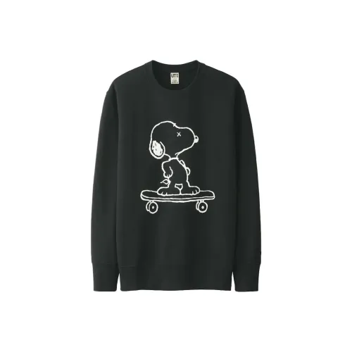 KAWS совместный бренд Черные мужские свитшоты
