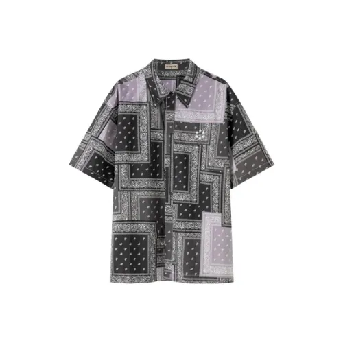 NO ONE ELSE Серый Цветочный Унисекс Рубашки