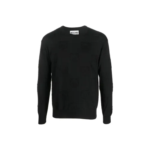 MOSCHINO Мужские черные свитеры