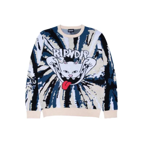 RIPNDIP совместный бренд Синий Мужской Свитеры