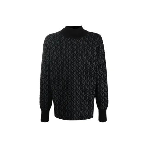 Marine Serre Черный Унисекс Свитеры