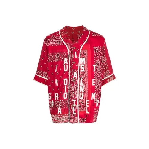 READYMADE Red Men's Shirts READYMADE Красные Мужские Рубашки
