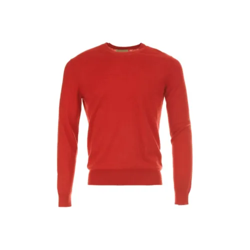 Burberry Красный Мужской Кашемировый Свитер