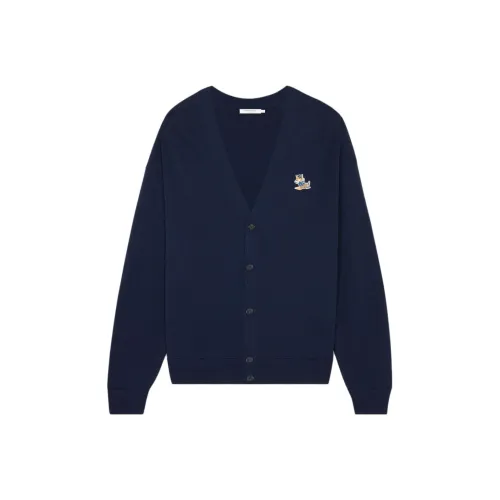 Maison Kitsune Темно-синие мужские свитеры