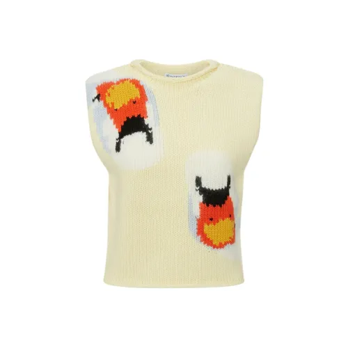 JW Anderson Светло-желтые мужские майки без рукавов
