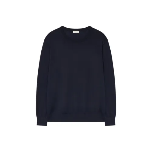 DRIES VAN NOTEN Синий Мужской Свитера