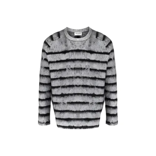 SAINT LAURENT FW21 Свитер Мужской Серый