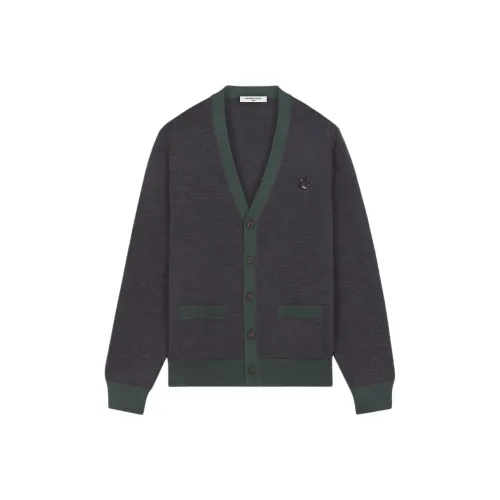 Maison Kitsune FW24 Свитер Мужской Темно-Серый