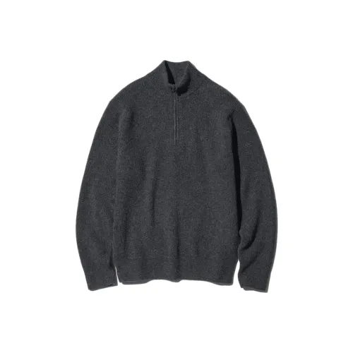UNIQLO Темно-серые мужские свитеры