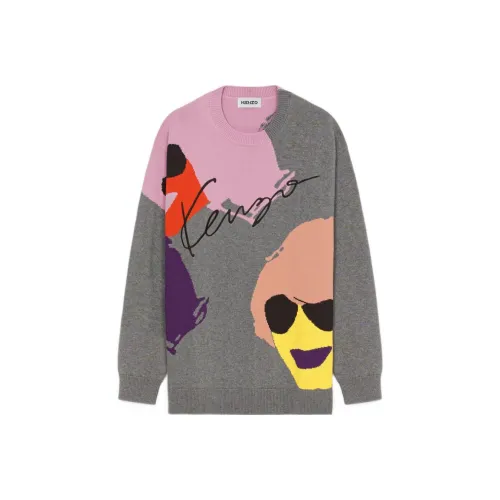 KENZO Серые Мужские Свитера