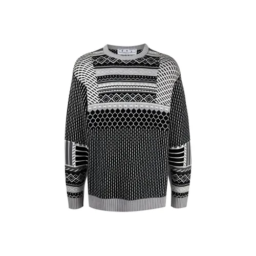 Off Белый FW21 Черный Мужские Свитера