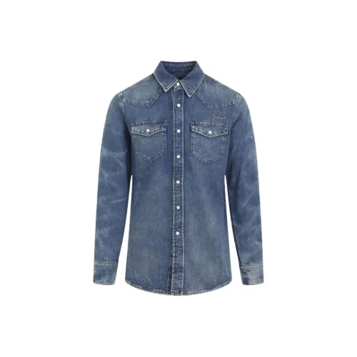 GIVENCHY SS24 Рубашка Мужская Морской Синий