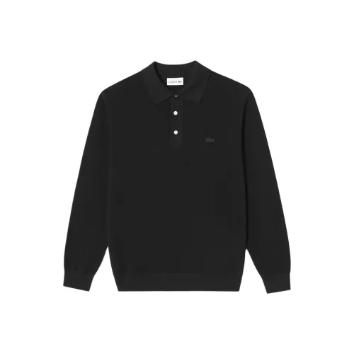 Свитеры для мужчин черного цвета в сотрудничестве с LACOSTE