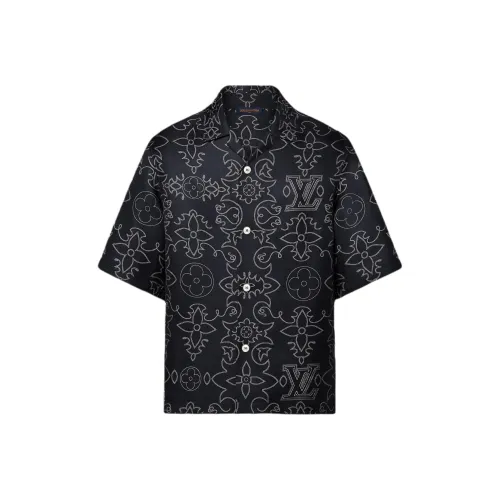 LOUIS VUITTON FW24 Рубашка Мужская Черная