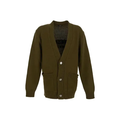 BALMAIN Хаки Мужские Свитера