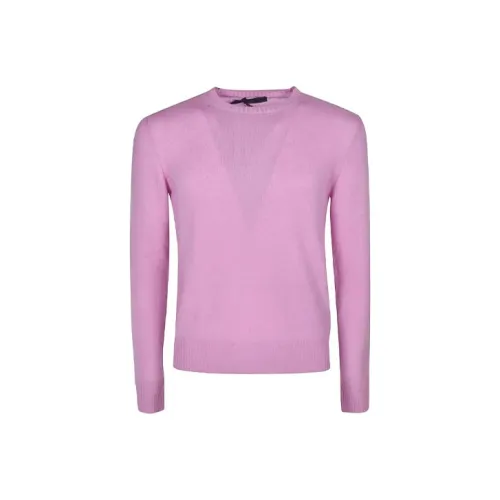 PRADA Розовый Мужской Кашемировый Свитер
