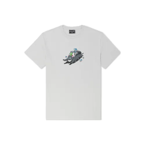 RIPNDIP совместная брендированная серая мужская футболка T-Shirt