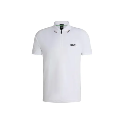 Hugo Boss x Matteo Berrettini FW23 Поло Мужское Белое