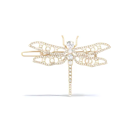 DIOR Искусственный кристалл Металл Смола Заколки для волос Женские Золотые