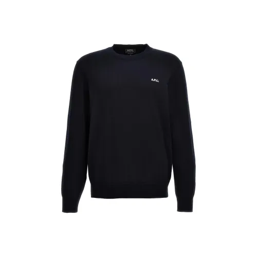 A.P.C. Joint Paragraph Синий Мужской Свитеры
