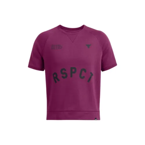 Under Armour ProjectRock Icon Fleece T-Shirt Мужская Розово-Красная