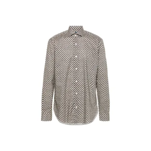 BARBA Белые Мужские Рубашки