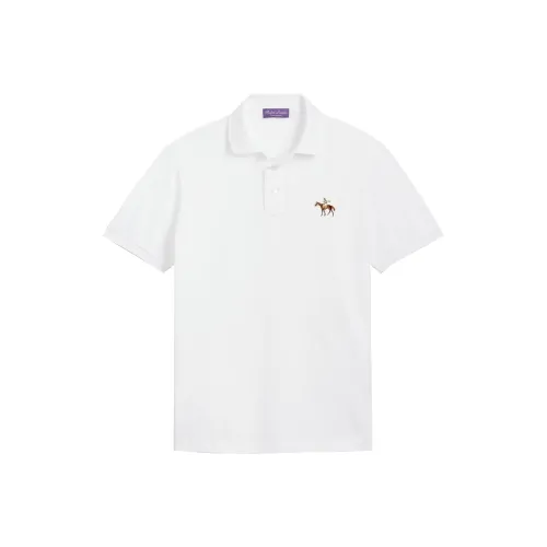 Ralph Lauren Purple Label Классическое Белое Мужское Поло