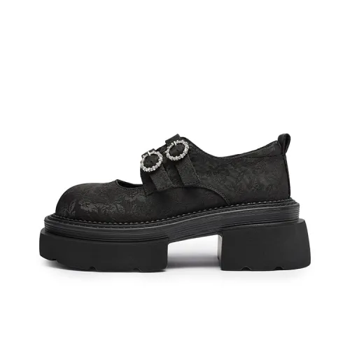 RED DRAGONFLY Платформа Туфли Мэри Джейн 6,5CM Женские