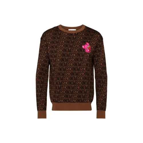 MOSCHINO FW22 Свитер Мужской Темно-Коричневый