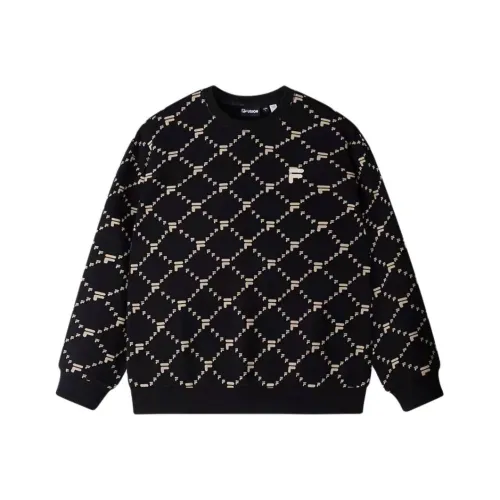 FILA FUSION LIFE Свитшот с флисовой подкладкой унисекс глубокий черный