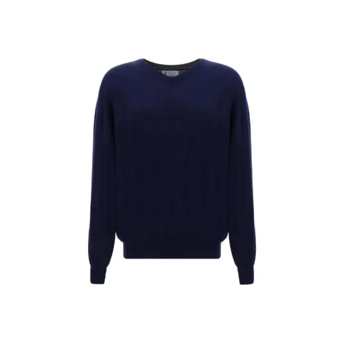 BRUNELLO CUCINELLI Свитер Мужской Морской Синий