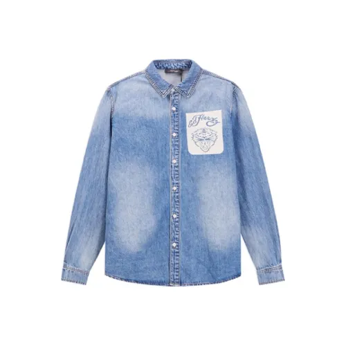 Ed Hardy FW24 Рубашка Мужская Индиго