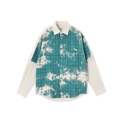 KORAKUBLUE Рубашка Унисекс Tie Dye Зеленый