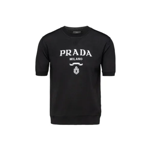 PRADA Мужские черные свитеры