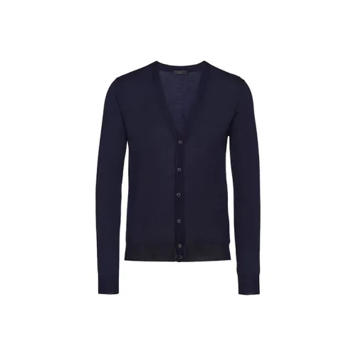 PRADA FW21 Трикотаж Мужской Темно-синий