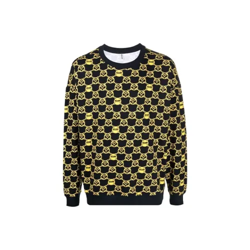 MOSCHINO FW21 Свитер Мужской Черный Желтый
