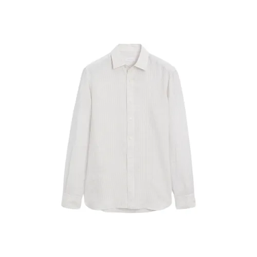 Massimo Dutti Экрю Мужские Рубашки