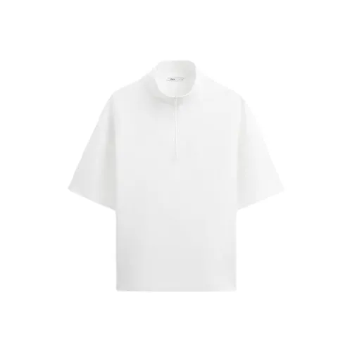 ZARA Морозный Белый Мужские Свитшоты