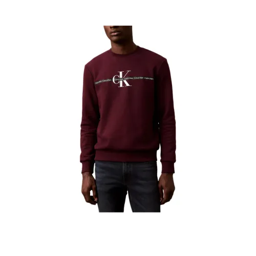 CALVIN KLEIN Толстовка Мужская Бордового цвета