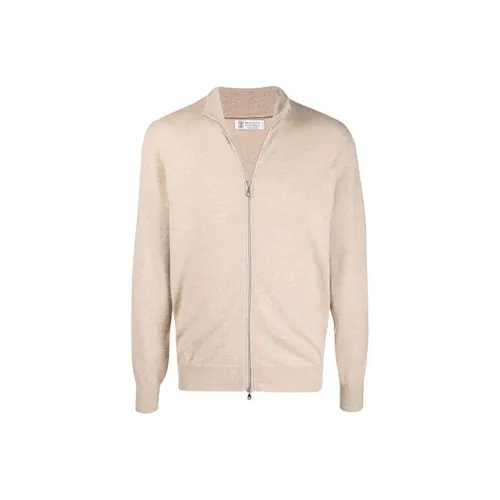 BRUNELLO CUCINELLI FW21 Кашемировый свитер мужской хаки