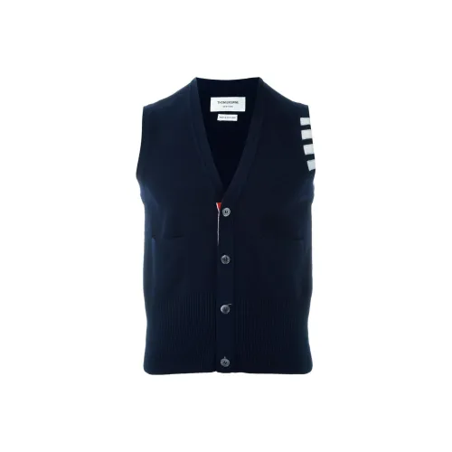 THOM BROWNE· FW22 Pure Кашемир Свитер Мужской Синий