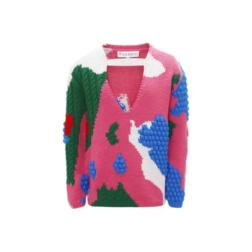 JW Anderson Розовые Мужские Свитера
