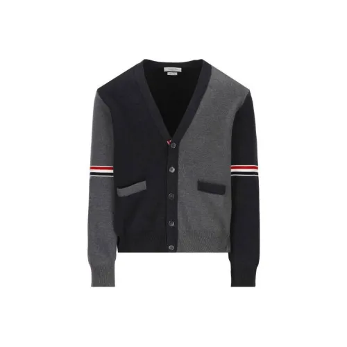 THOM BROWNE Серый Мужской Свитеры